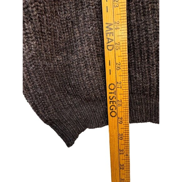 Columbia Sportswear Mens 100% Shetland Wool 1/4 Zip Sweater L Brown - Picture 5 of 14